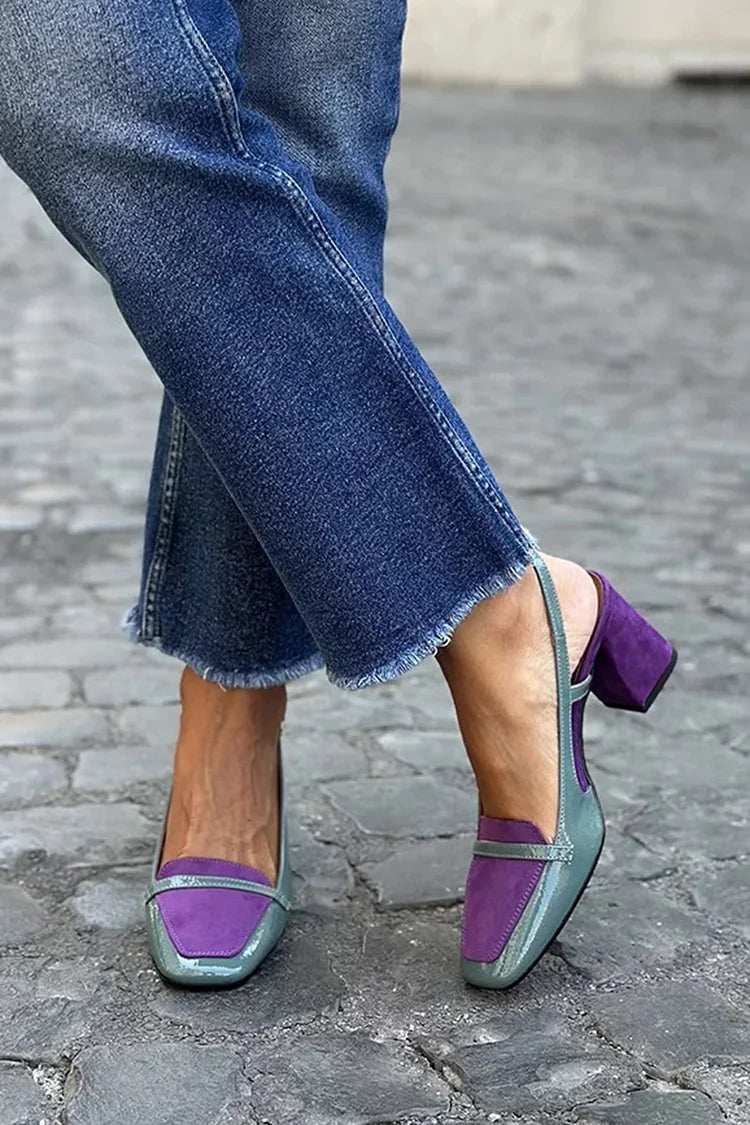 Fausta - Saltos Slingback Violeta
