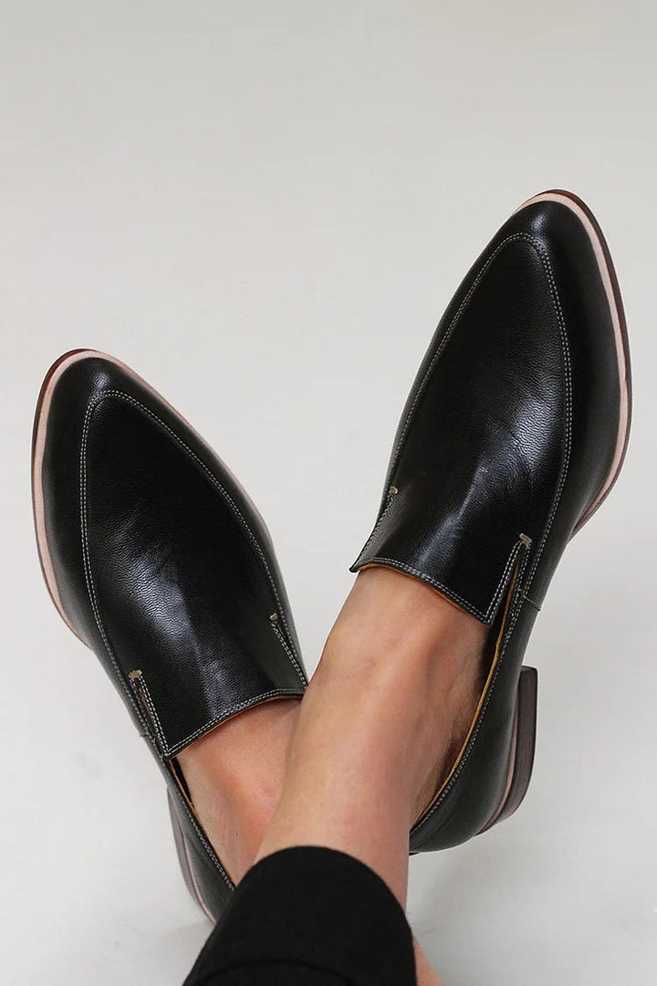 Madalena - Mokasíny Patchwork Černé