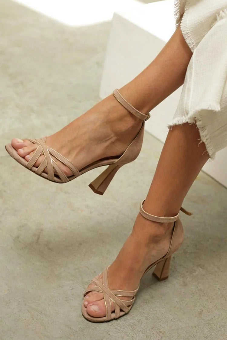 Zoraida - Saltos Peep toe Hnědé