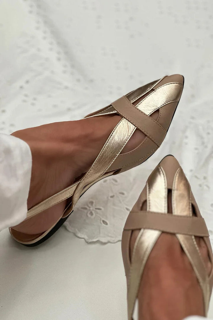 Iracema - Slingback boty zlaté