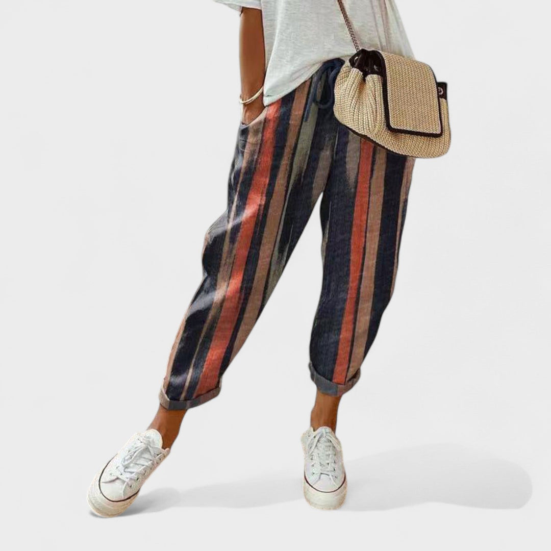 Francisca – Moderní a casual lněné kalhoty