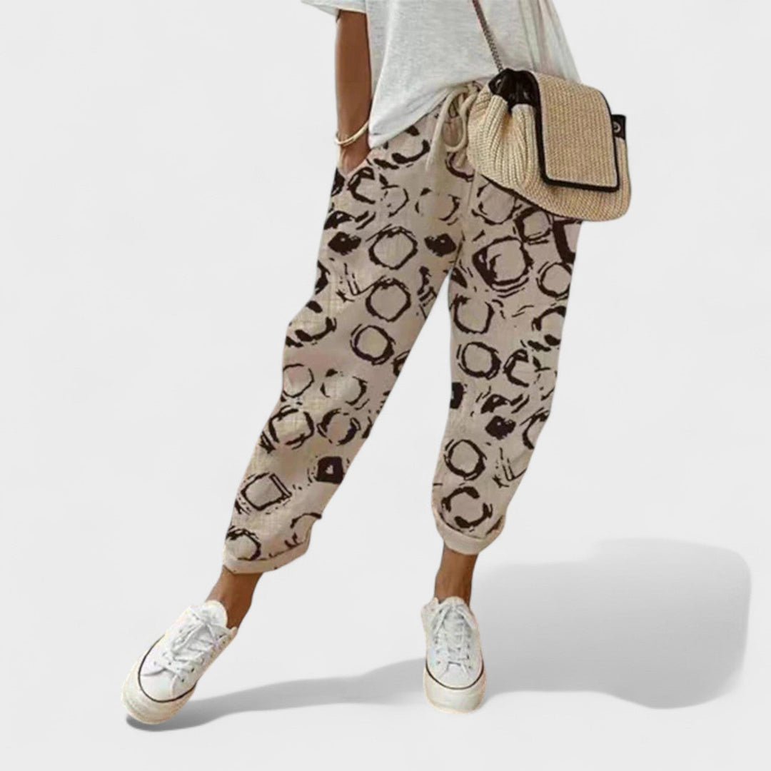 Francisca – Moderní a casual lněné kalhoty