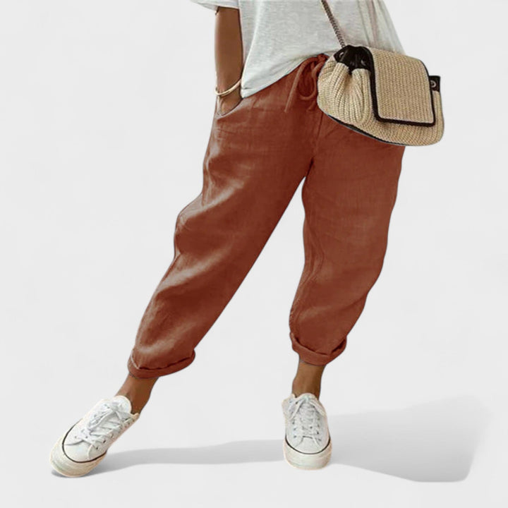 Francisca – Moderní a casual lněné kalhoty