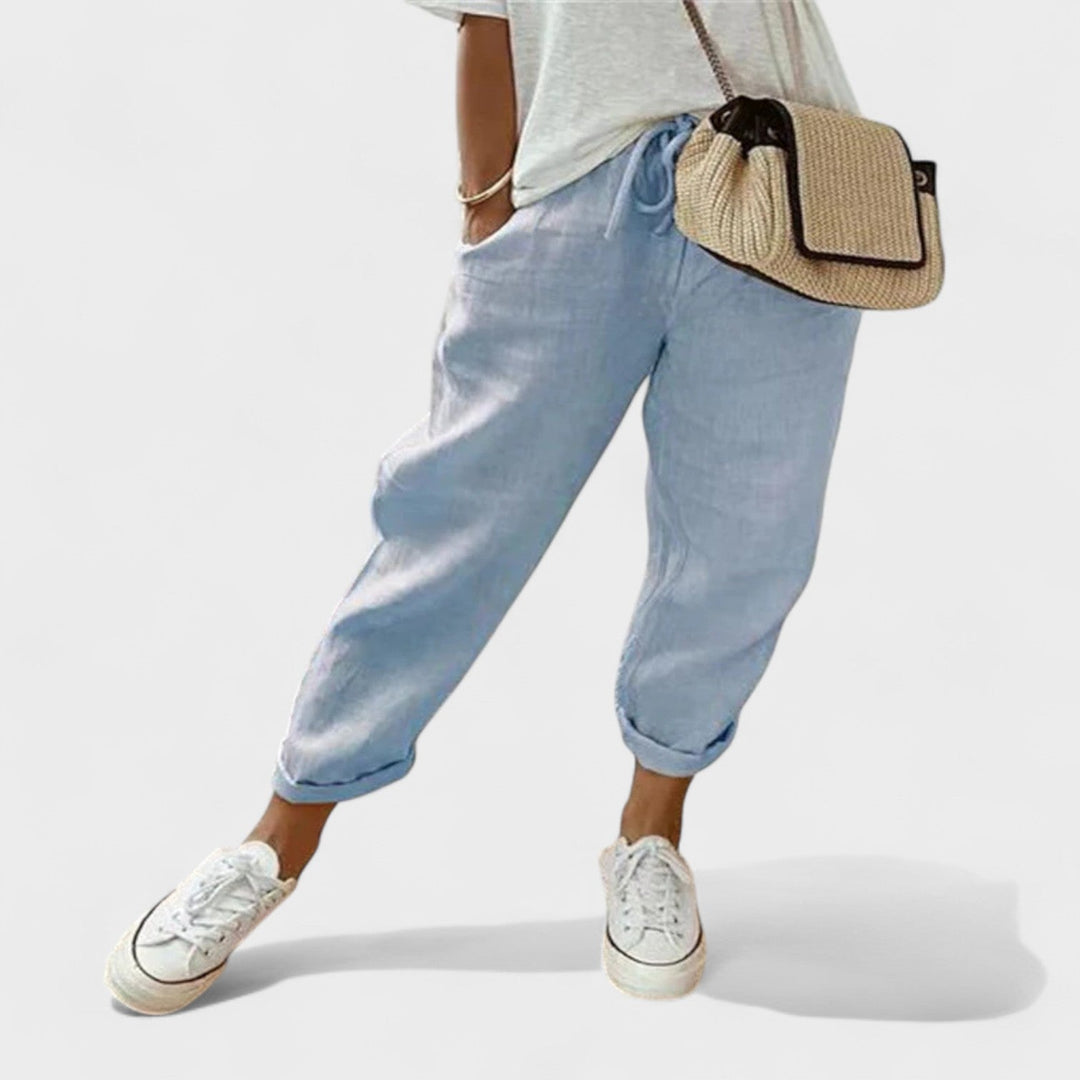 Francisca – Moderní a casual lněné kalhoty
