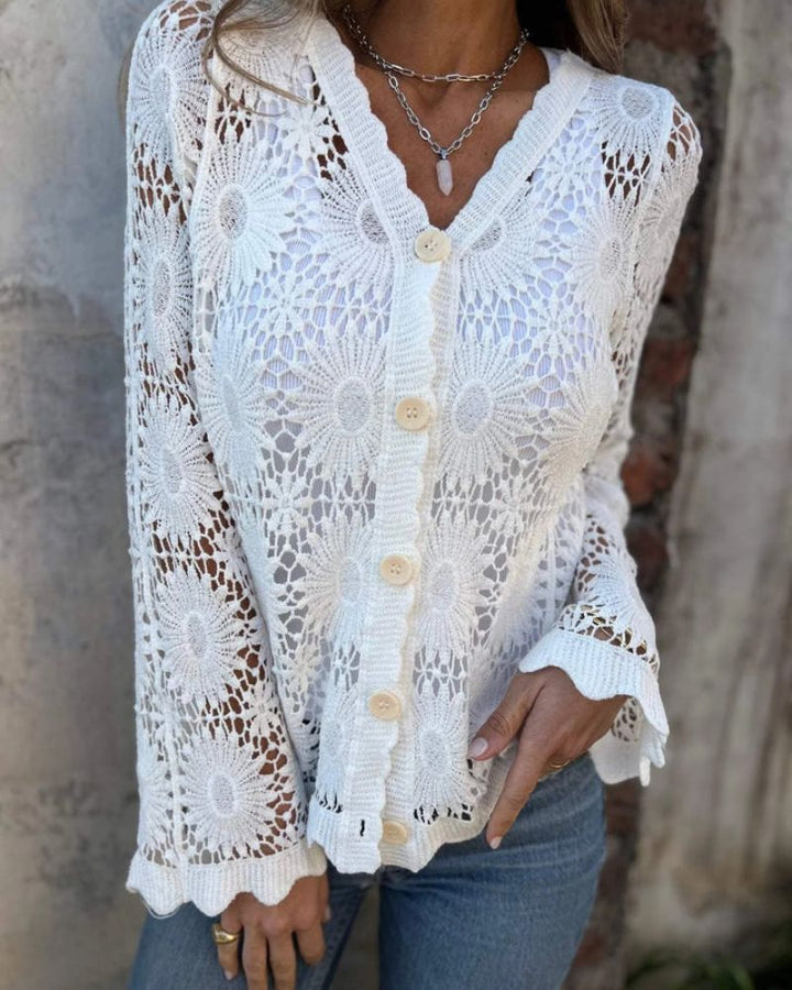 Cláudia - Cardigan z krajky