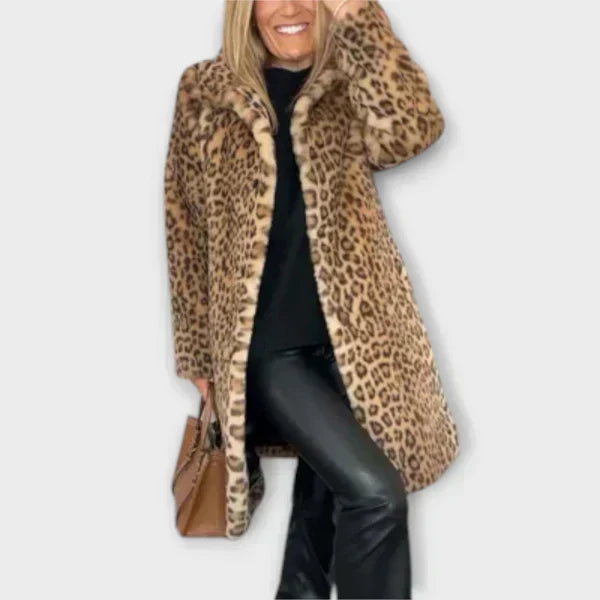 Amara - Kabát s leopardím vzorem