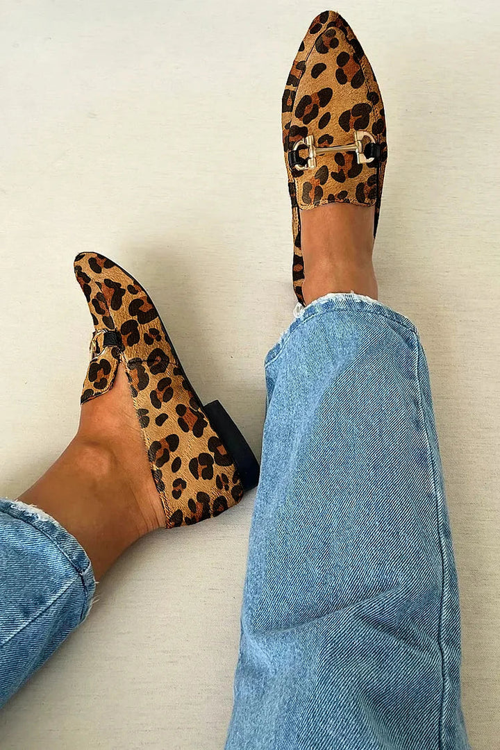 Leonor - Elegantní leopardí mokasíny