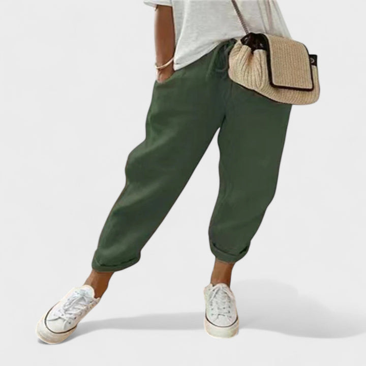 Francisca – Moderní a casual lněné kalhoty
