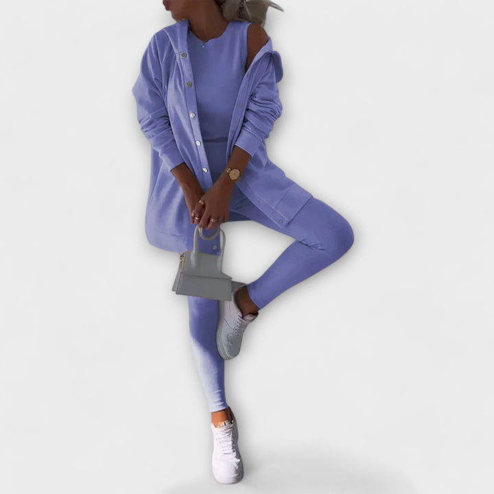 Ella - Sada 3 kusů s cardiganem a hoodie