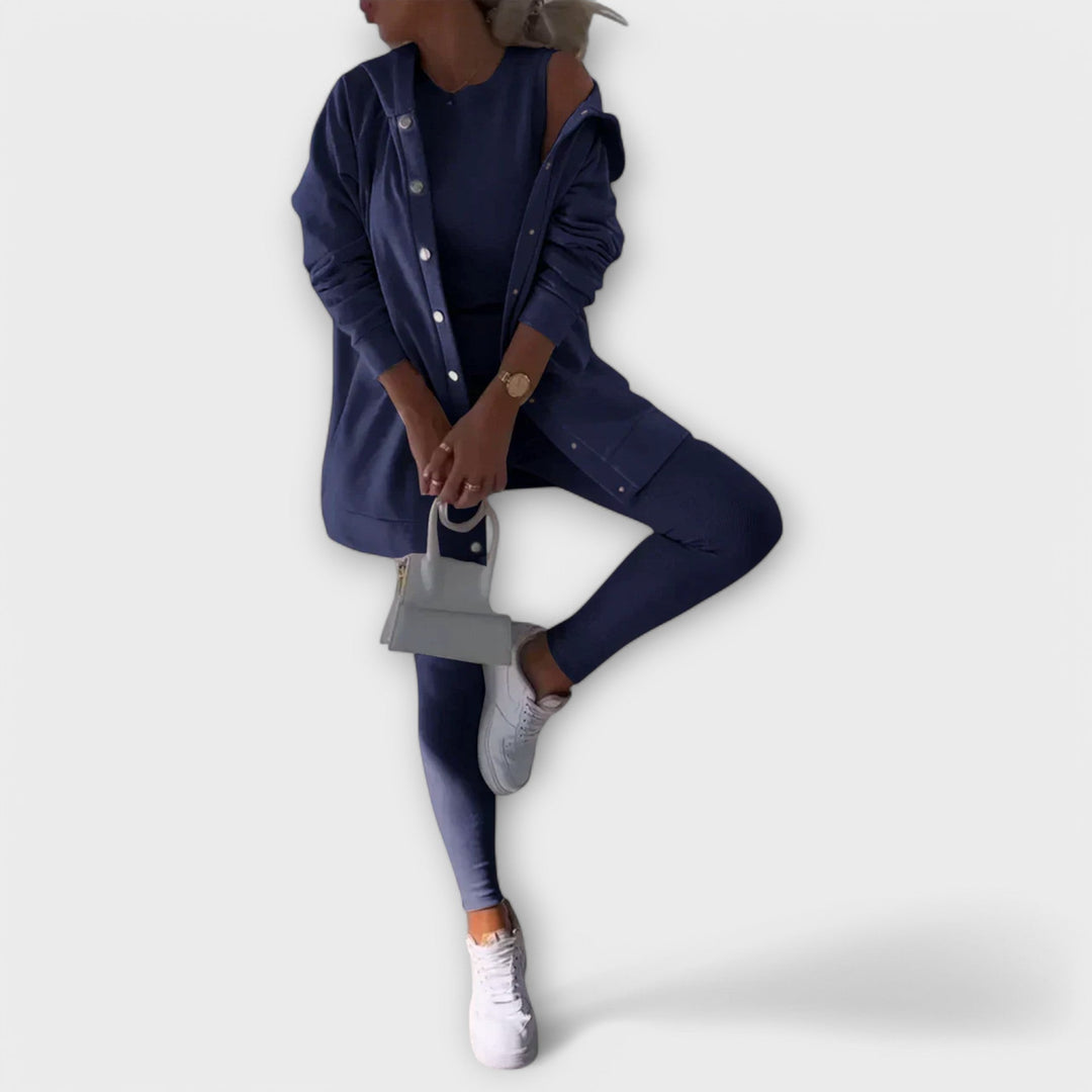Ella - Sada 3 kusů s cardiganem a hoodie