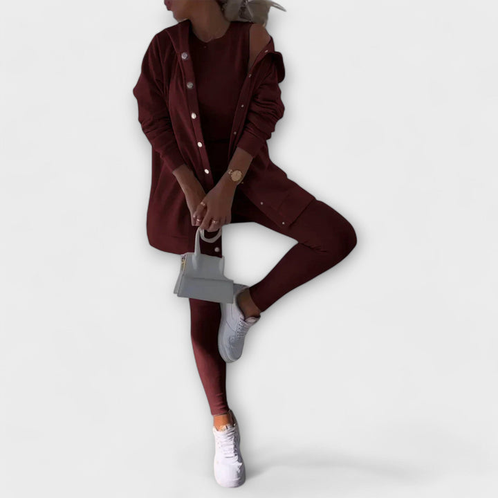 Ella - Sada 3 kusů s cardiganem a hoodie
