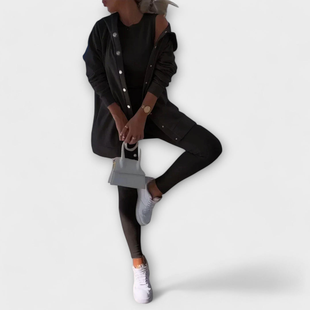 Ella - Sada 3 kusů s cardiganem a hoodie
