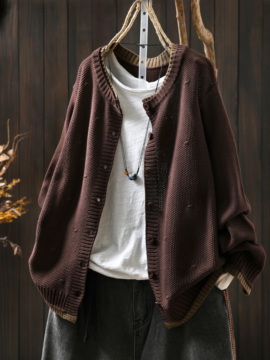 Diana - Texturovaný Oversized Kardigan