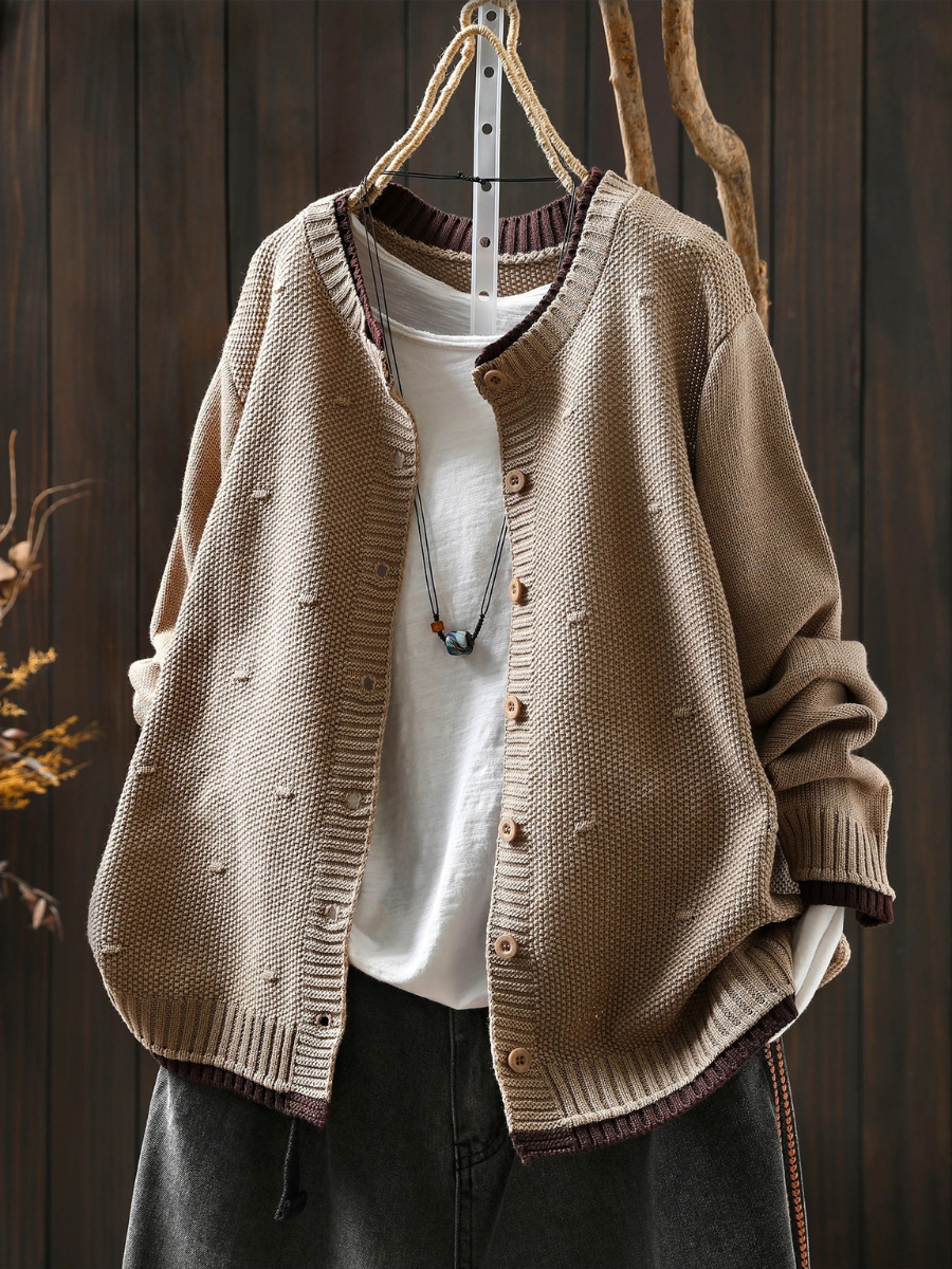 Diana - Texturovaný Oversized Kardigan