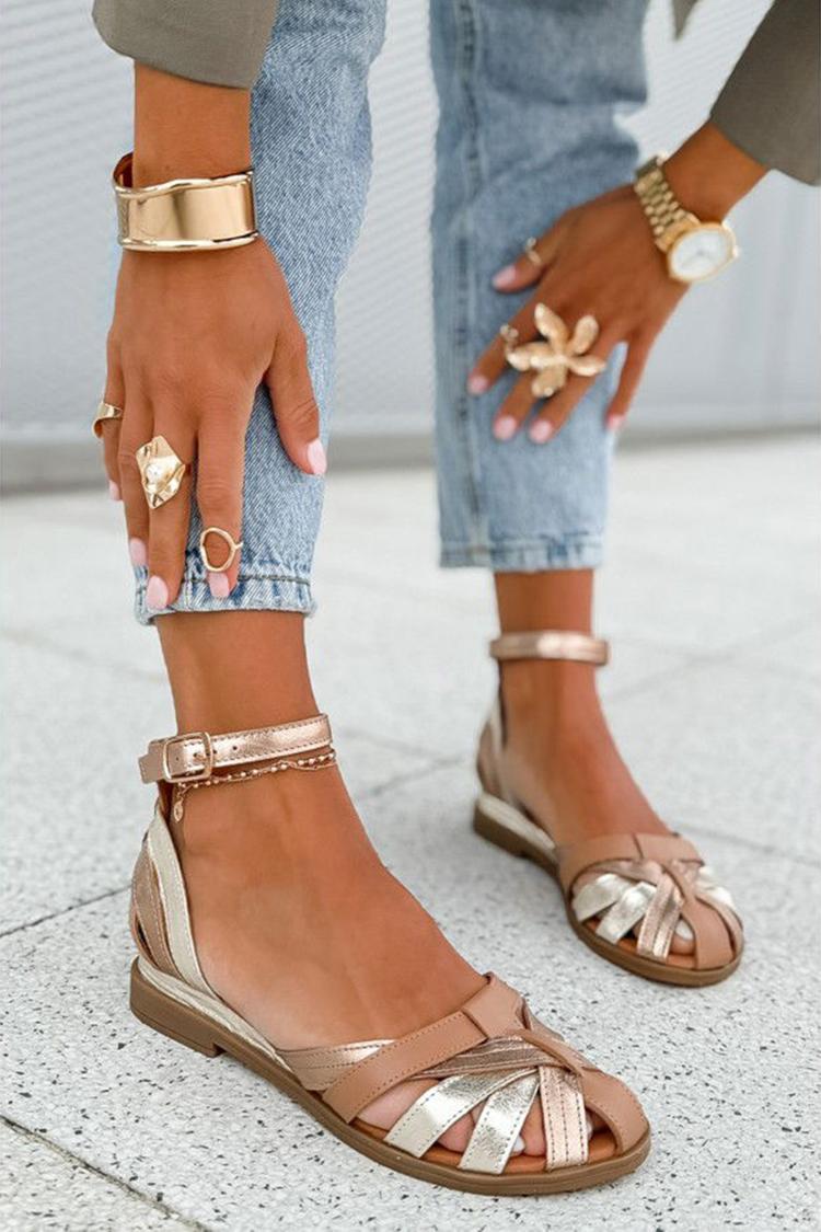 Violante - Sandály Cut-out Champagne