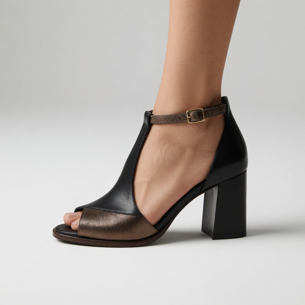 Elvira - Elegantní Bicolor Podpatky