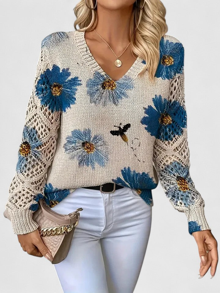 Sabina - Casualní košile s květinovým vzorem