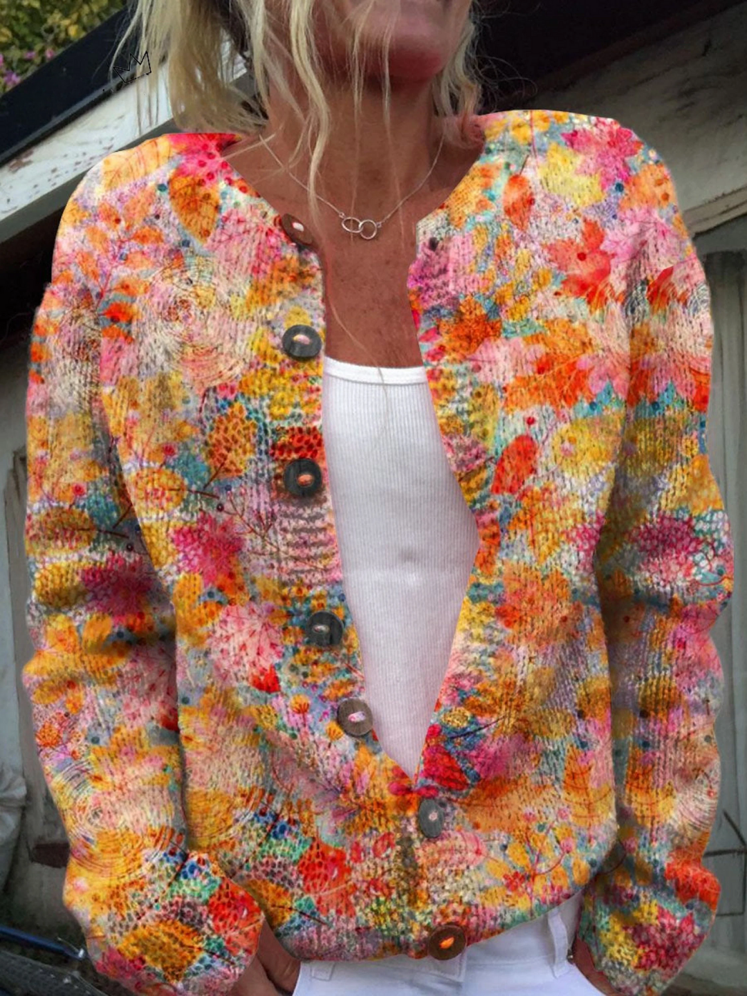 Helena - Květnový cardigan vintage
