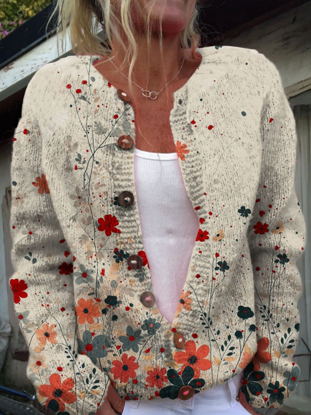 Sabrina - Květinový vintage cardigan