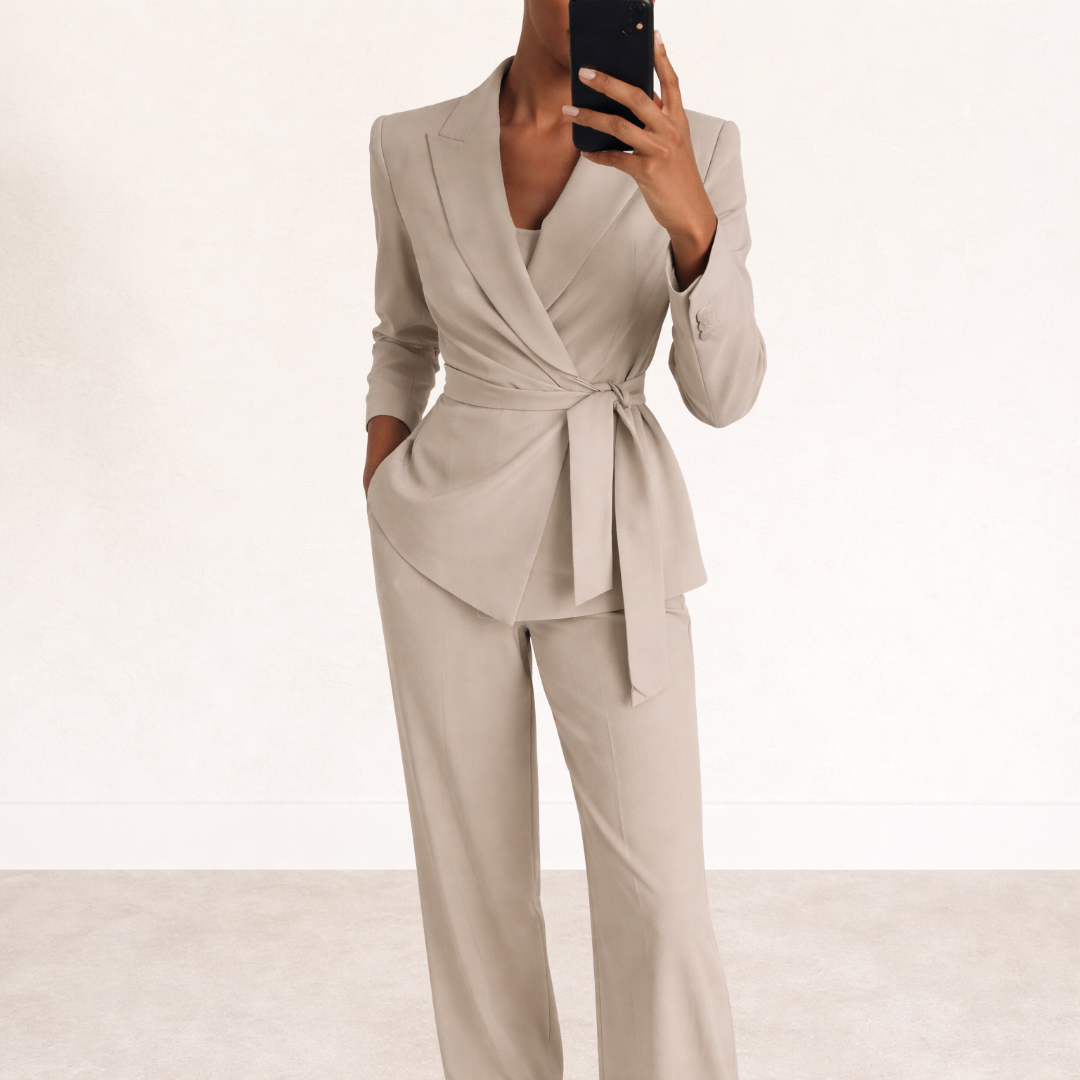 Filipa - Sada Blazer a Kalhoty s Páskem
