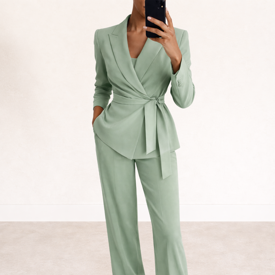 Filipa - Sada Blazer a Kalhoty s Páskem