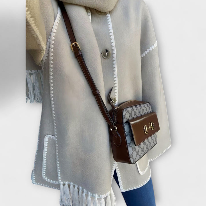 Chanel - Stylový kabát s šálou