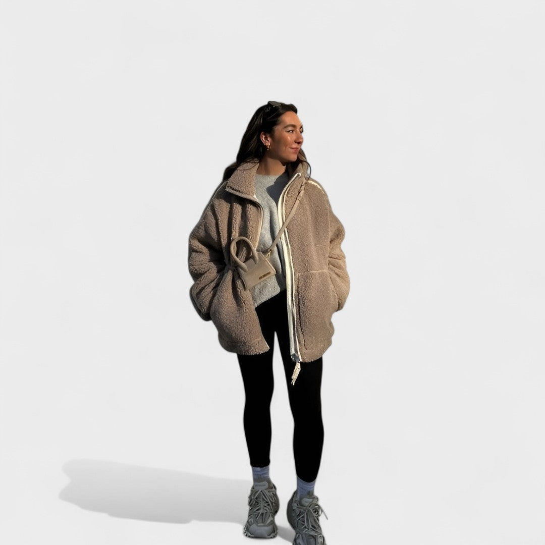 Vanda - Oversized kabát s vysokým límcem