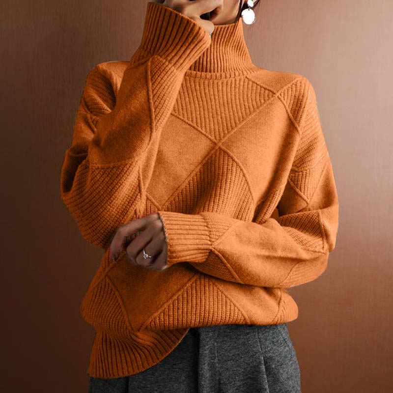 Anabela - Elegantní svetr s vysokým límcem
