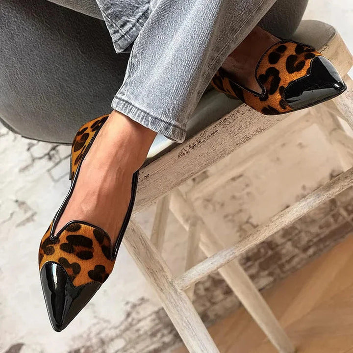 Castanheiro - Mokasíny Charm Leopard