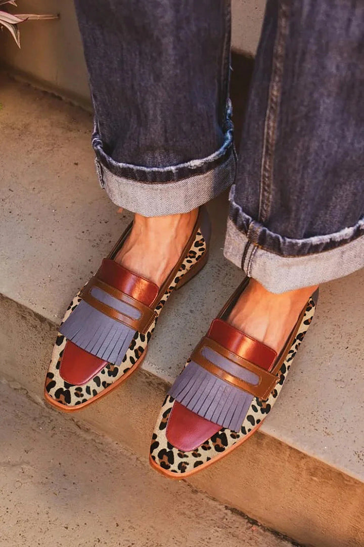 Pinheiro - Elegantní mokasíny leopardí