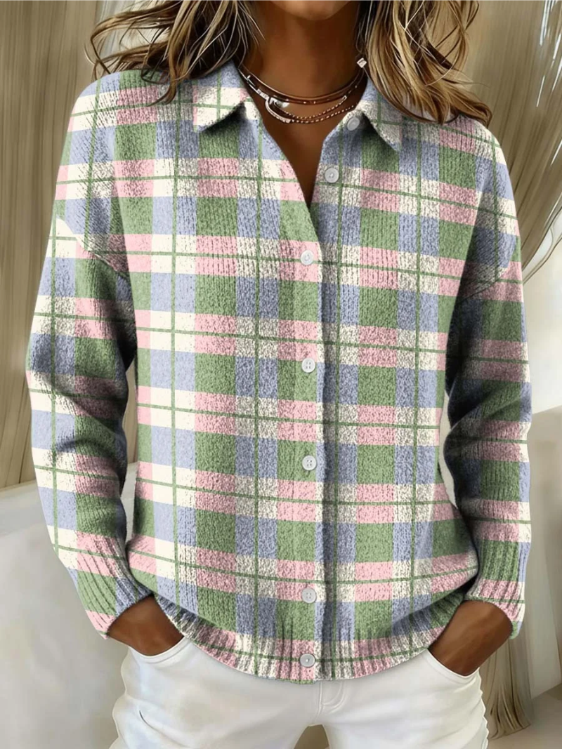 Marta - Kostkovaný cardigan