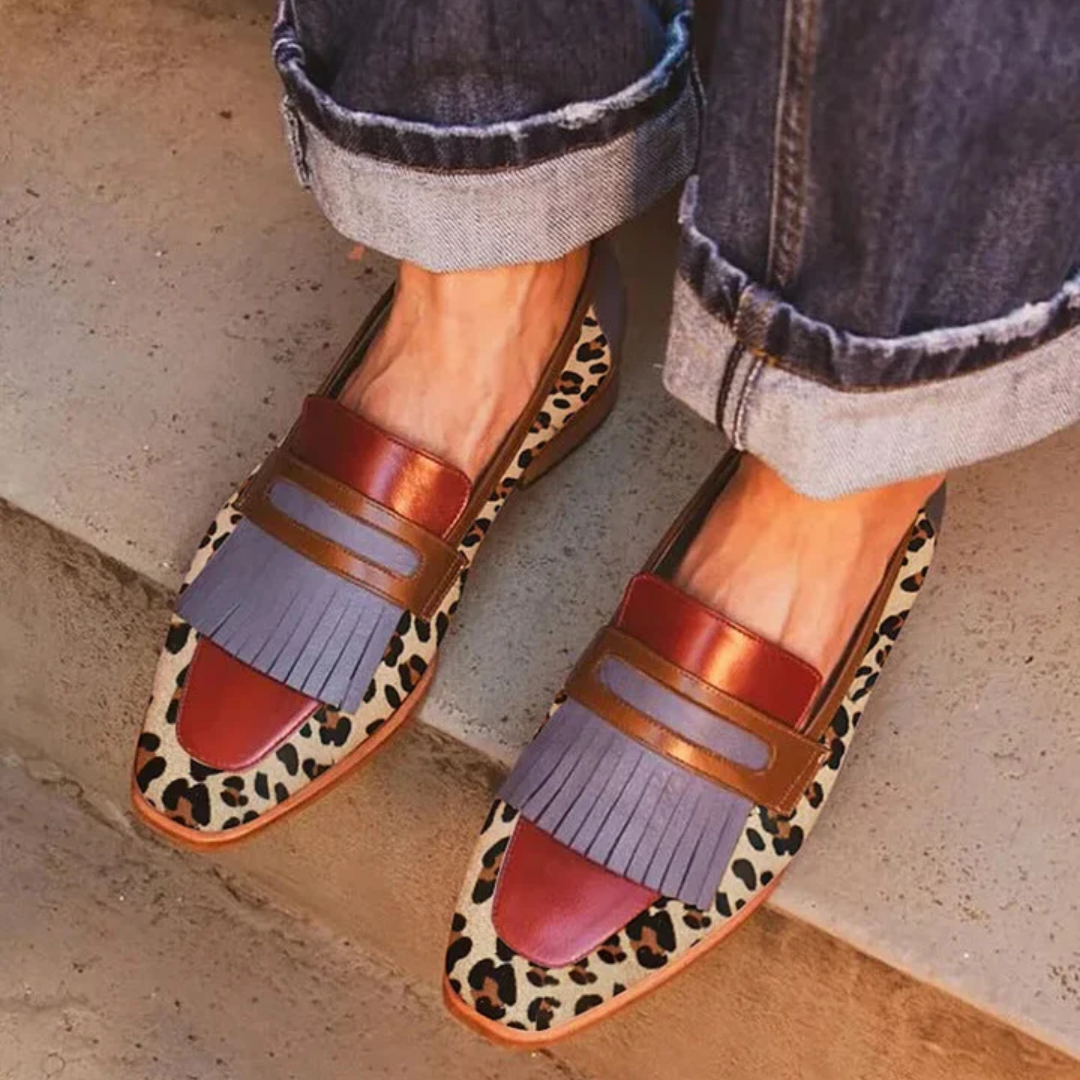 Pinheiro - Elegantní mokasíny leopardí