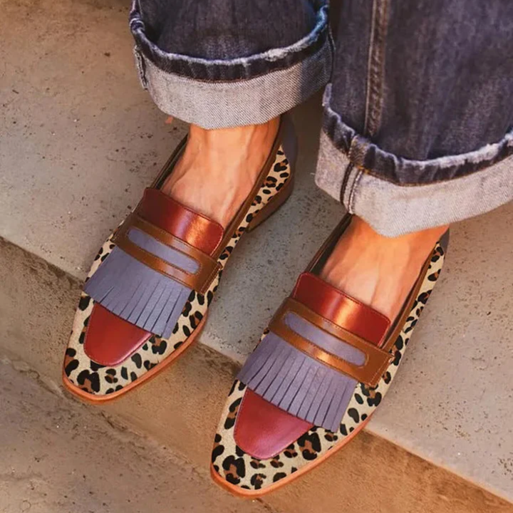Pinheiro - Elegantní mokasíny leopardí