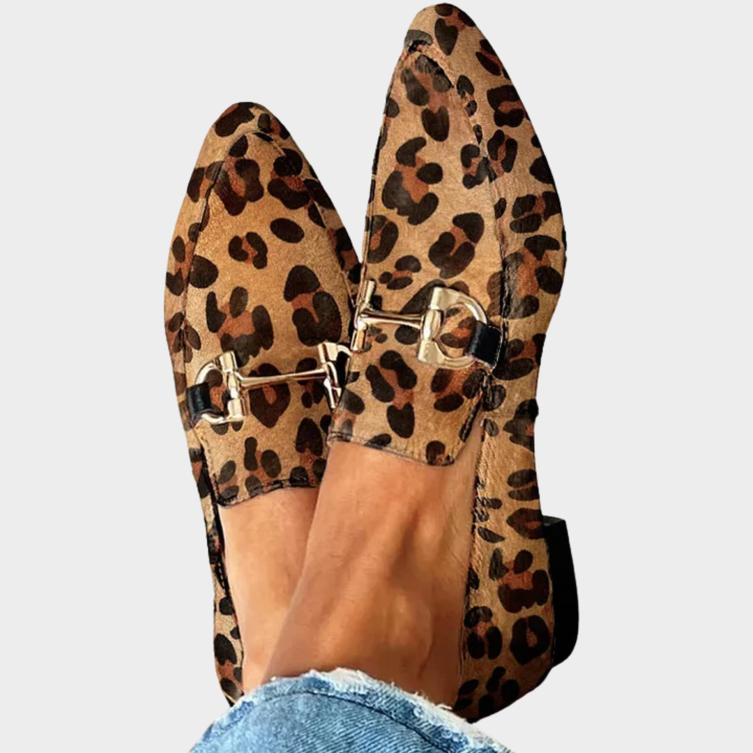 Leonor - Elegantní leopardí mokasíny