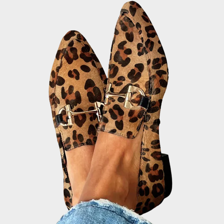 Leonor - Elegantní leopardí mokasíny