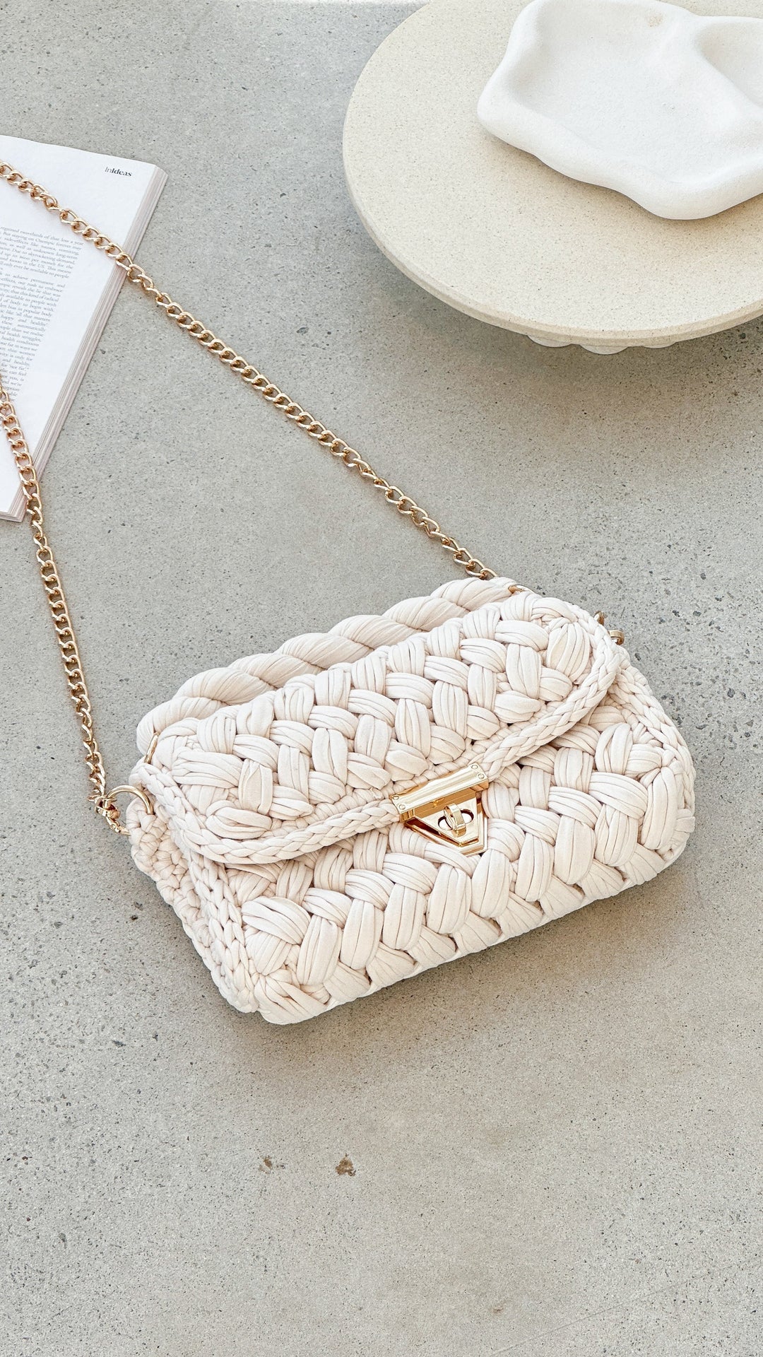 Taška Annabel Chunky Tkaná - Off White