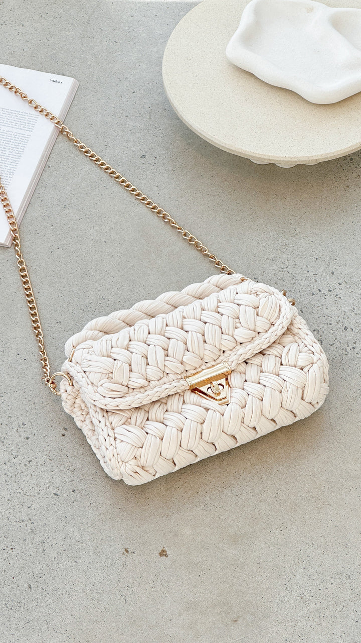 Taška Annabel Chunky Tkaná - Off White