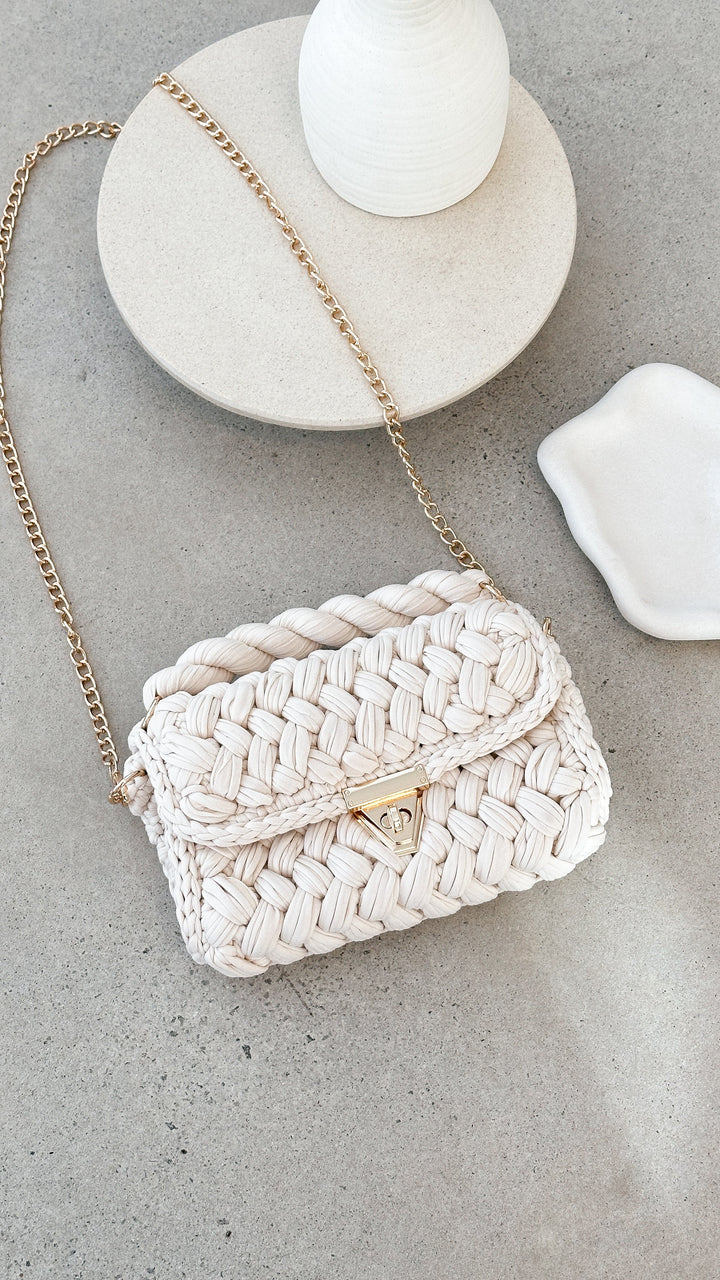 Taška Annabel Chunky Tkaná - Off White