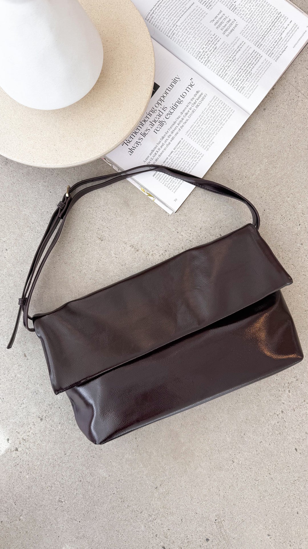 Rylee Merlot Clutch Taška
