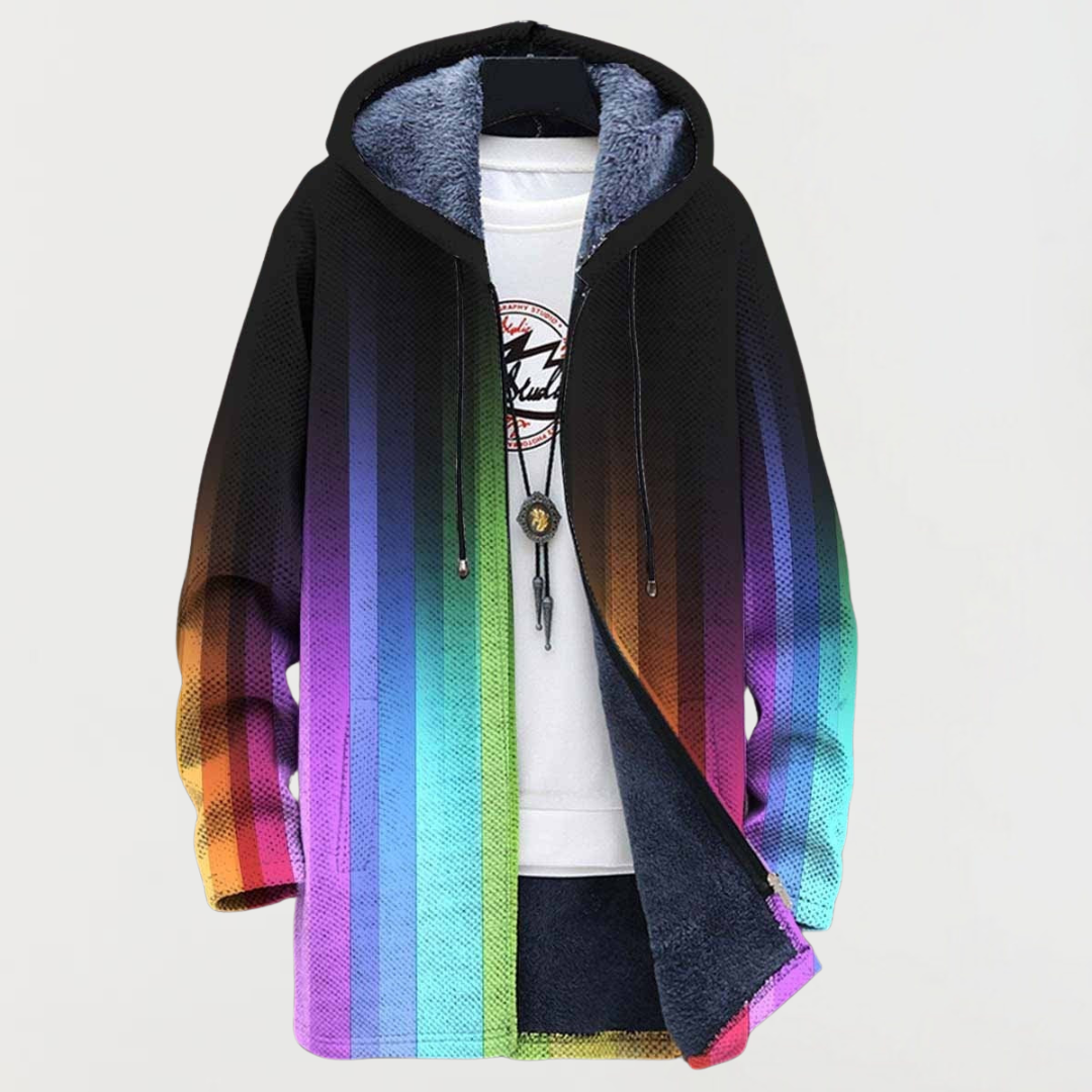Leni – bunda s duhovým přechodem