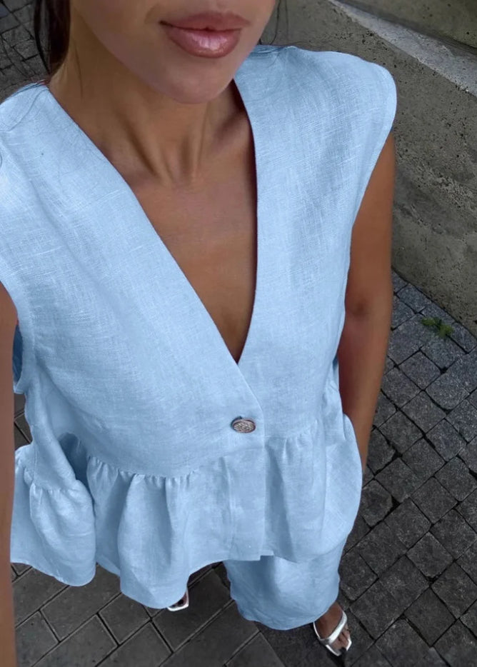 Palma - Vintage Peplum Set