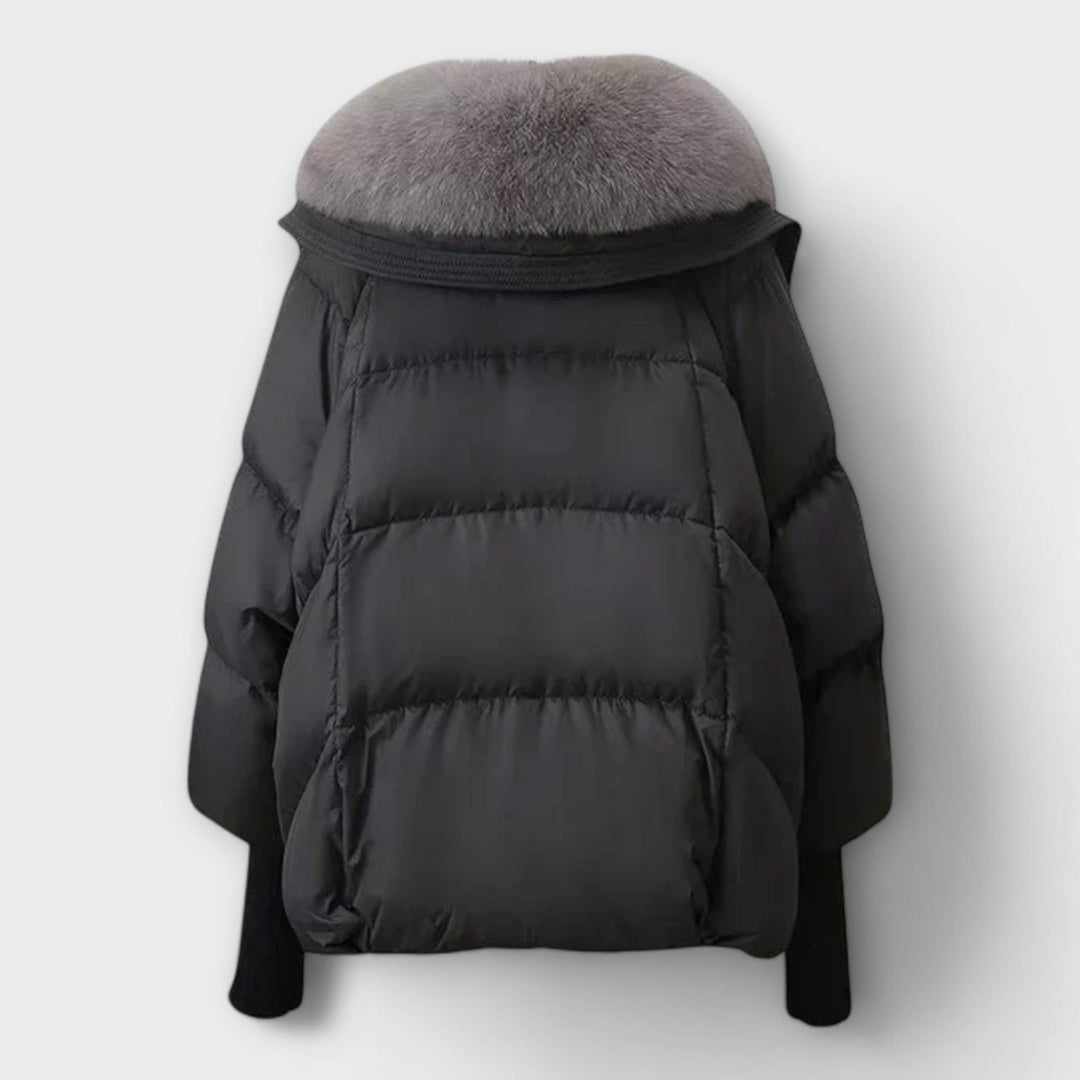 Lucyna - Elegantní kabát s kožešinovou podšívkou