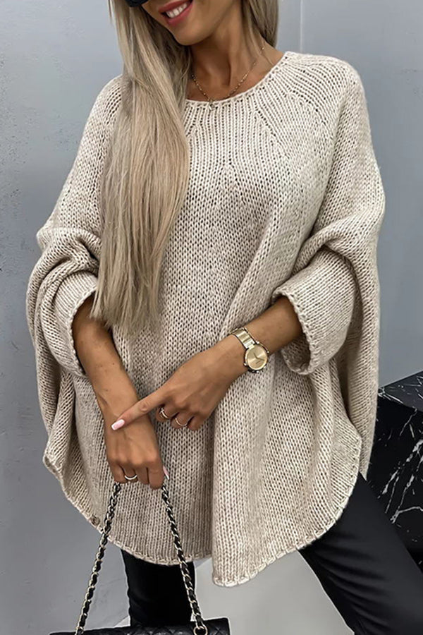 Ema - Elegantní svetr s kulatým výstřihem