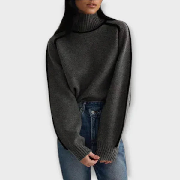 Emilia - Svetr s vysokým elegantním límcem