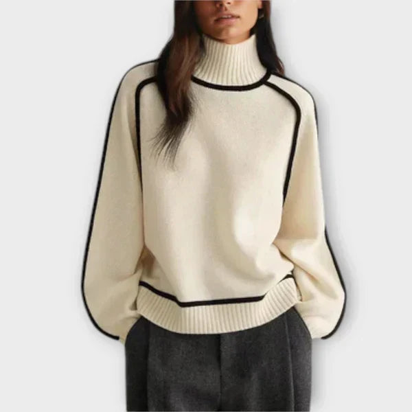 Emilia - Svetr s vysokým elegantním límcem