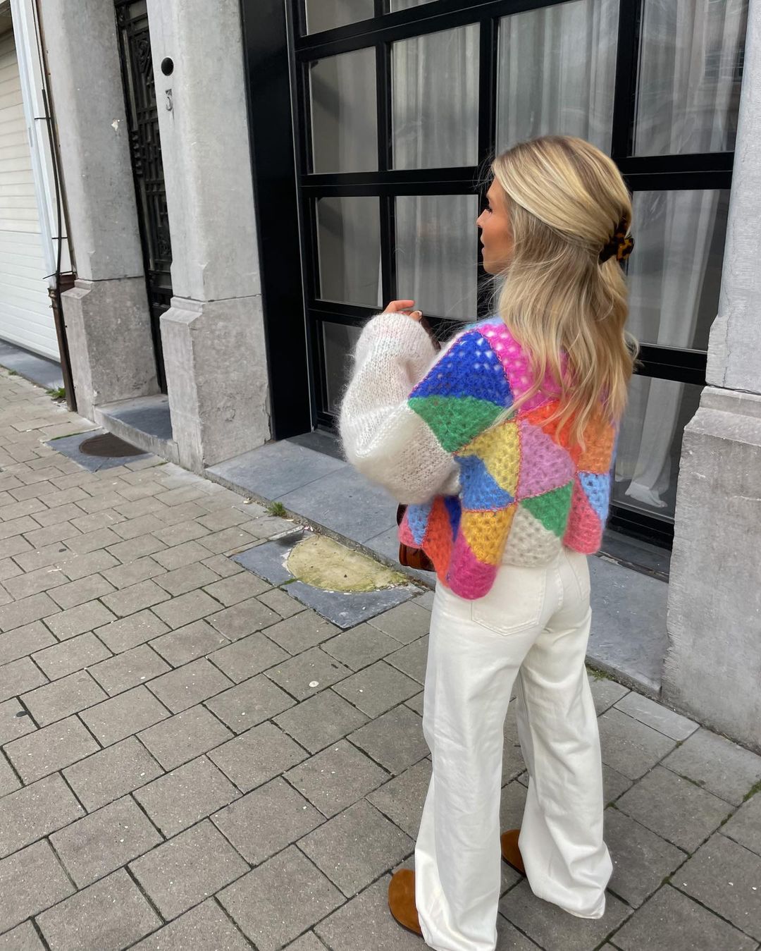 Manuela - Dlouhá Rukávová Mikina s Kulatým Výstřihem