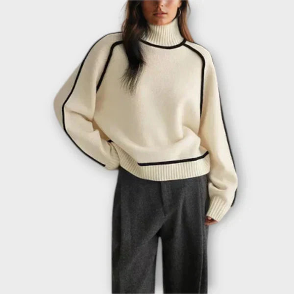 Emilia - Svetr s vysokým elegantním límcem