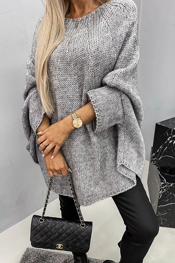 Ema - Elegantní svetr s kulatým výstřihem