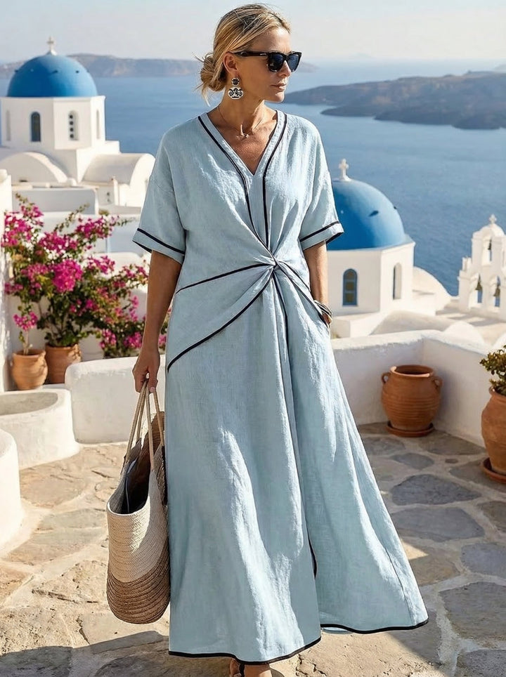 Letní Šaty Santorini - Elegance a Pohodlí