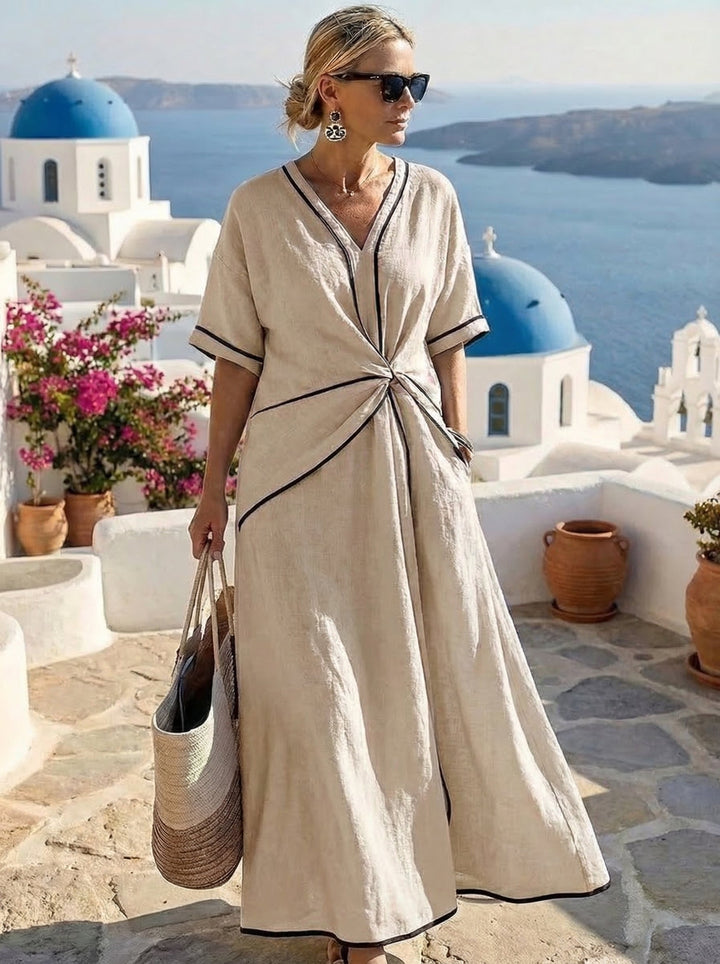 Letní Šaty Santorini - Elegance a Pohodlí